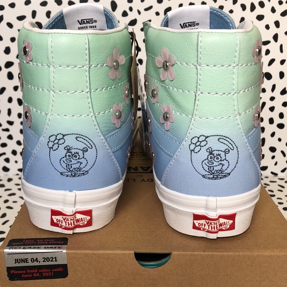 Vans x Sandy Liang SpongeBob Sandy Cheeks Women Size 8.0 Sk8-Hi 38 Dx - Picture 5 of 10